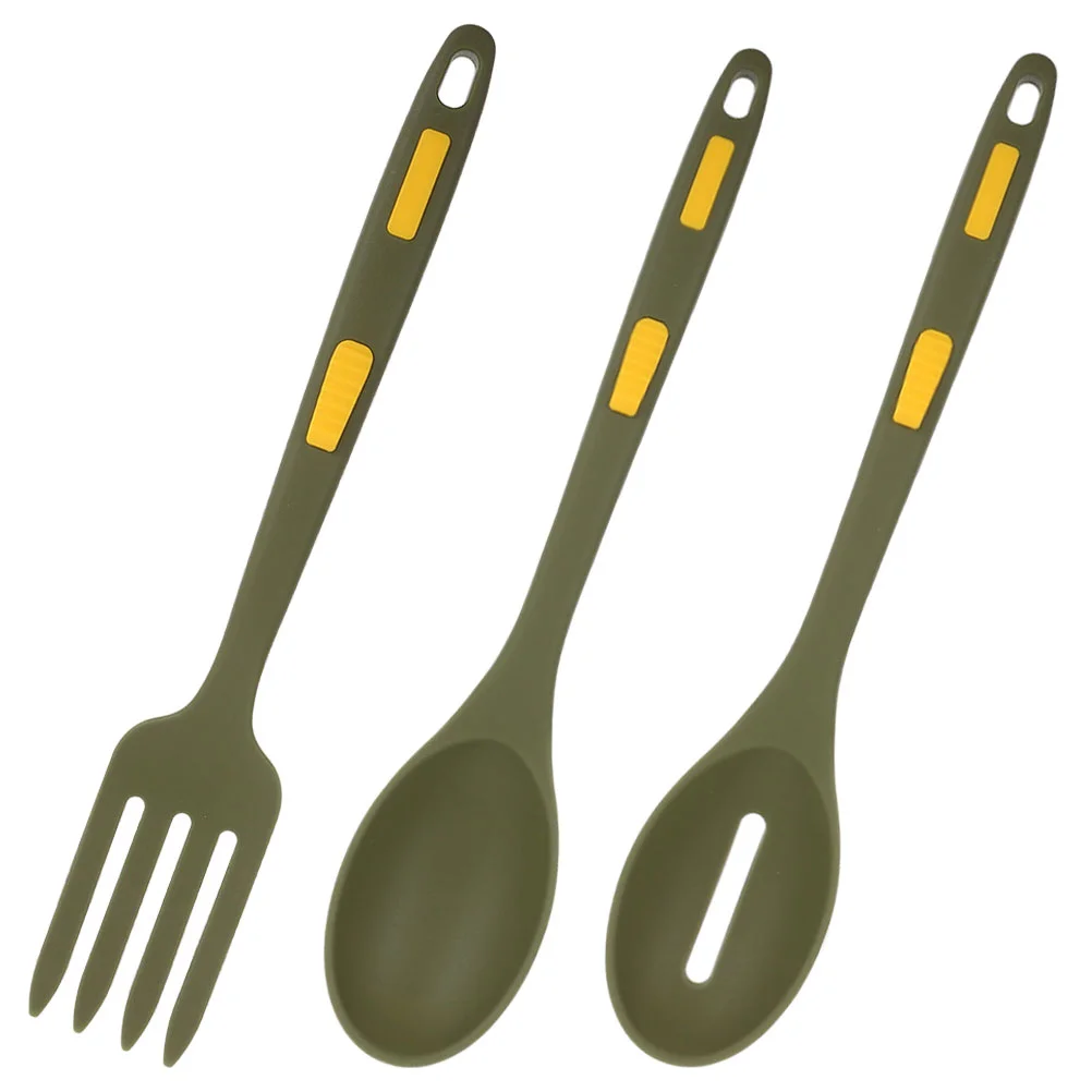 

Spaghetti Fork Reusable Silicone Spoon Cooking Spoons Kitchen Forks Set Pasta Serving