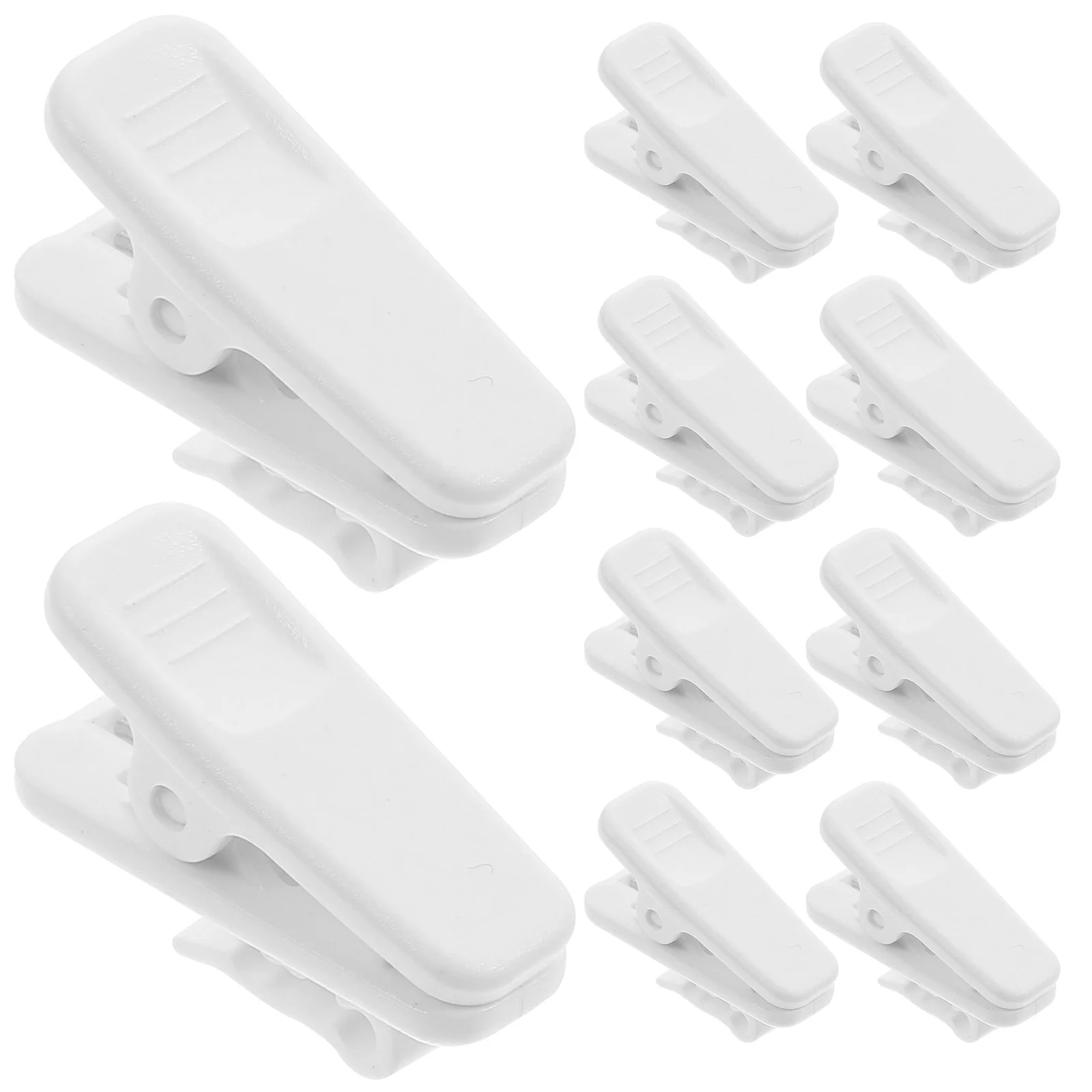 

10 Pcs Simple Microphone Accessories Cubicle Clips Fabric Panels Cable Small Plastic Wire Headphone Office