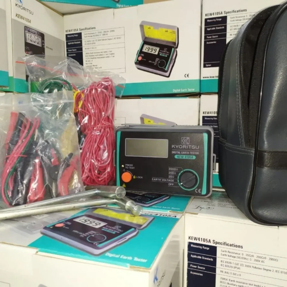 Совершенно новый цифровой тестер заземления Kyoritsu 4105A-H для напряжения