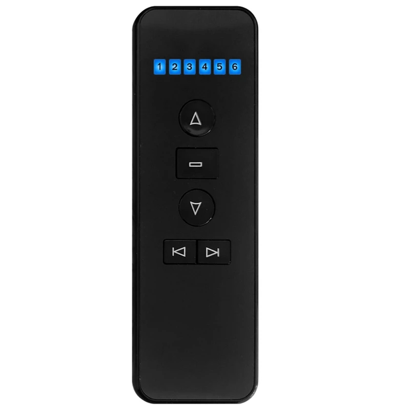 

Universal RF 433.92Mhz Wireless Remote Control AC123-6B 6CH Transmitter for Tubular Motorized Venetian Blinds
