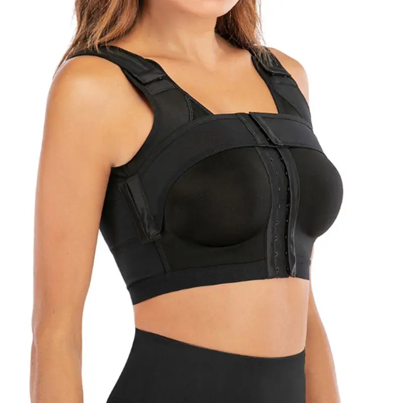 High Compression Post Surgery Faja Seamless Slimming Shapewear Top For Women Chest Orthoses Breast Gather Underwear Bra Corset
