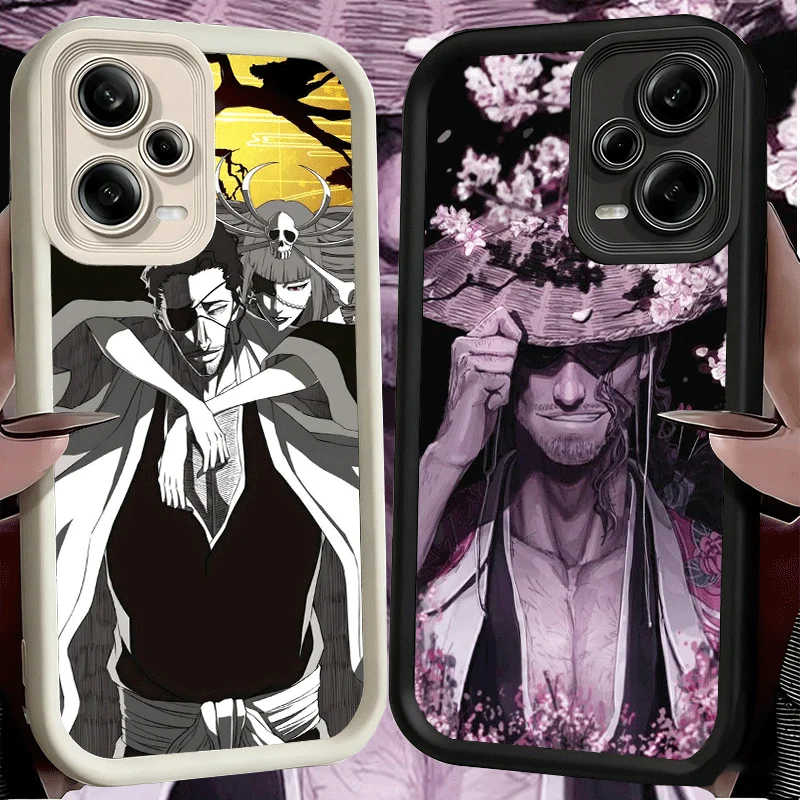 Фото Мягкий чехол для телефона Bleach Kyoraku Shunsui для Xiaomi Redmi Note 15 14 13 12 11 Pro Plus 10S 11S 4G 11T 5G, силиконовый чехол №1