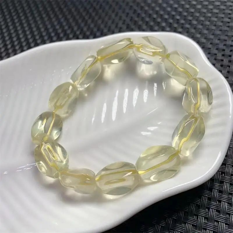 Натуральный браслет произвольной формы с лимоном и цитрином драгоценный камень