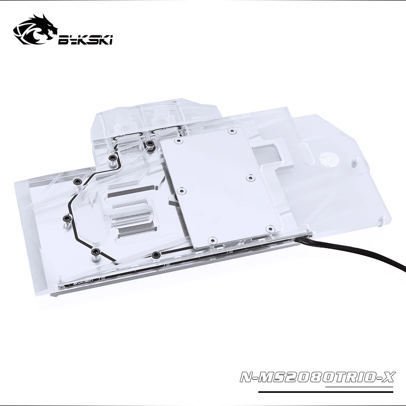 

Bykski Water Block Use for MSI GeForce RTX 2080 Gaming X Trio 8 GB / 2070 2080 SUPER Trio X Gaming / Full Cover Copper/ RGB