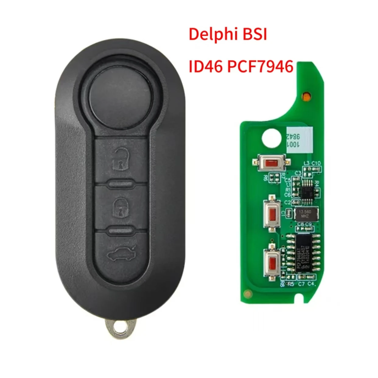 Автомобильный ключ Sunshine для Fiat 500L Ducato Citroen Jumper Peugeot Boxer Marelli 500 Doblo Grande Punto Delphi PCF7946 433