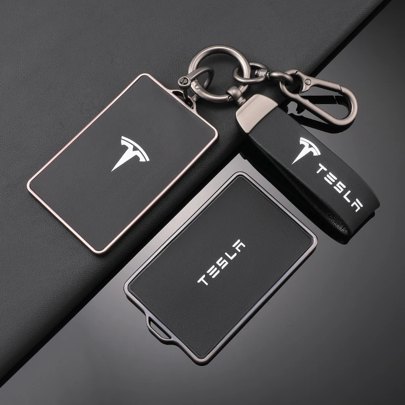 

Кожаный чехол из ТПУ для автомобильного ключа NFC, чехол-брелок для Tesla Model 3 Model S Model X Model Y, защитный держатель без ключа, автоаксессуары