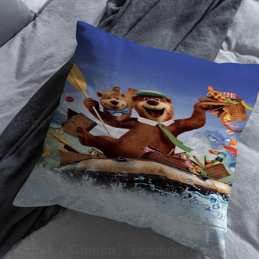 Подушка с изображением медведя Йоги шоу подарки мебель для домашнего офиса