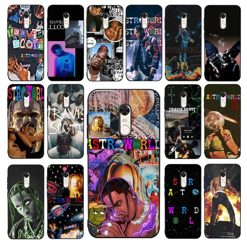 

YNDFCNB Jackboys Travis Scott Phone Case for Redmi 5 6 7 8 9 A 5plus K20 4X 6 cover