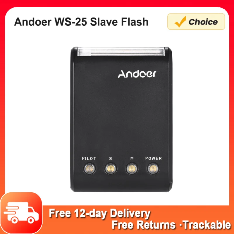 Портативная мини-вспышка Andoer Digital Speedlite с универсальным горячим башмаком GN18 для