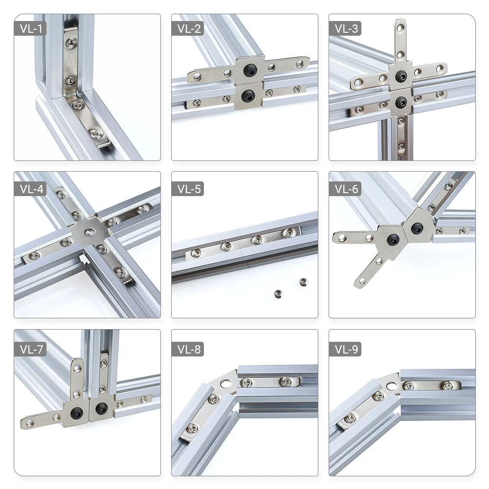 20 шт. 90 скрытых тройников гайка соединительная пластина из алюминиевого профиля