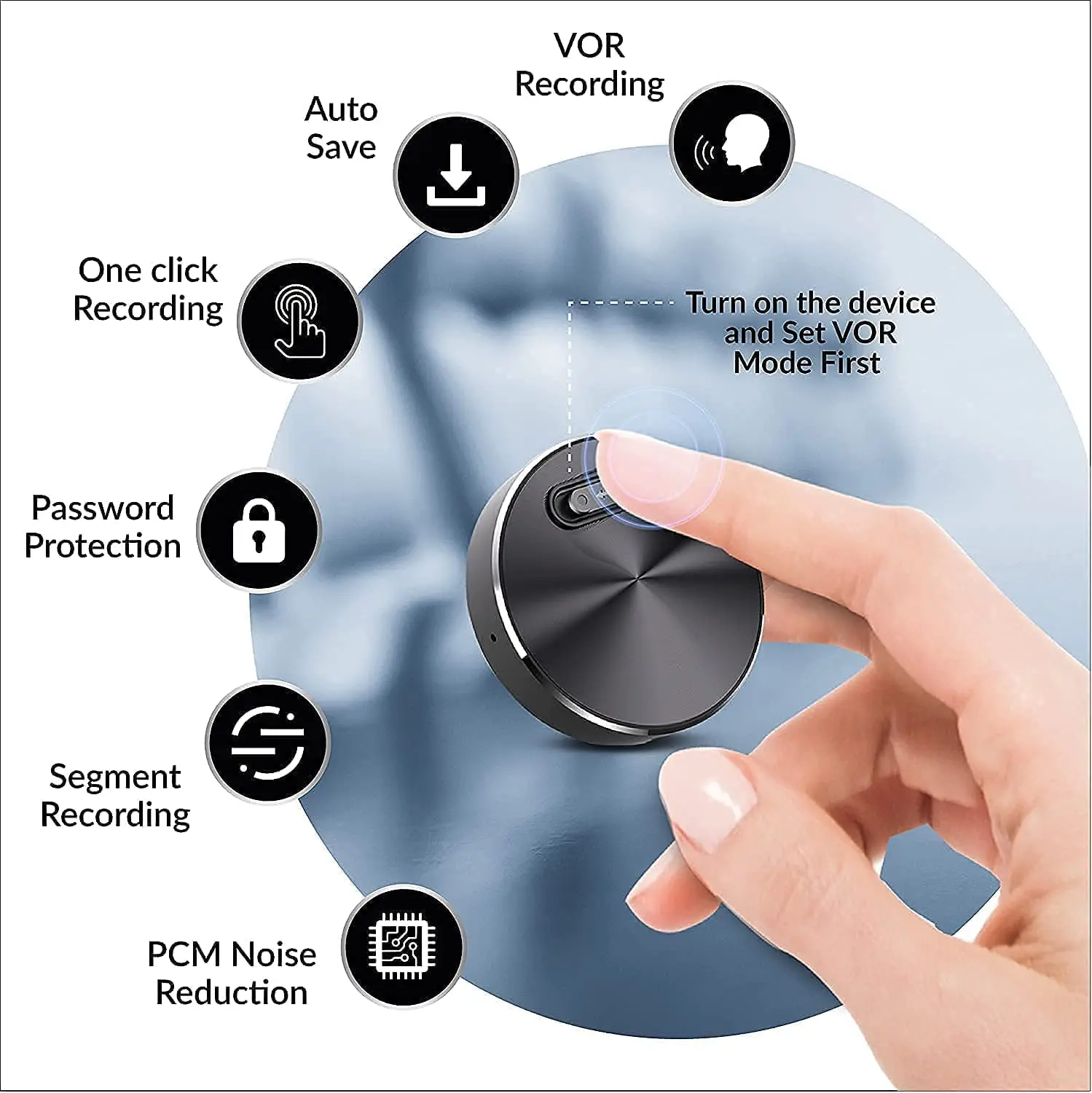 

Q37 Mini Recorder Portable Professional Noise Reduction Smart Audio Recording Record Device Digital Voice Activated Recorder