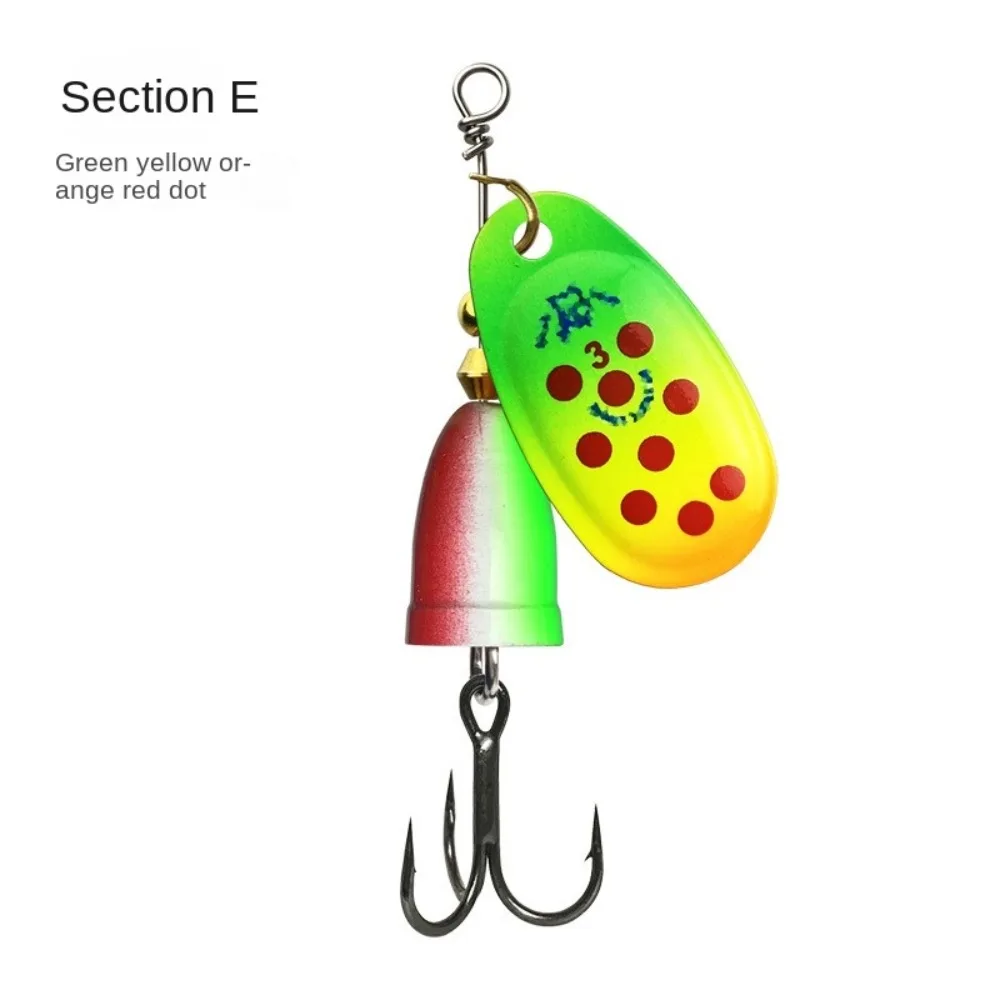 5 шт. 2024 Ложка с блестками Металлический воблер Рыболовная приманка Одинарный