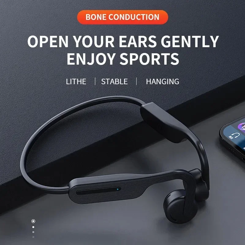 Наушники с открытым ухом и костной проводимостью стереогарнитура IPX6