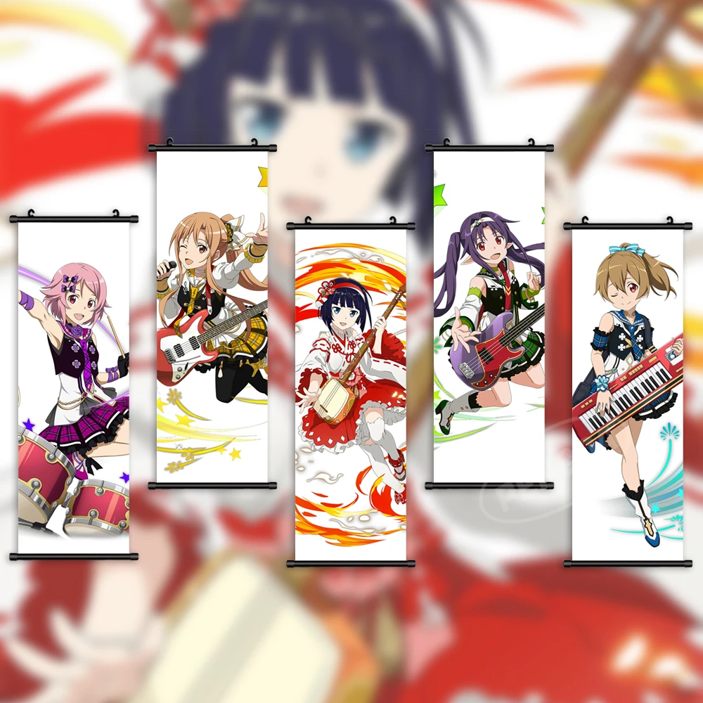 

Печать Yuuki Asuna холст Shinozaki Rika постер украшение для дома настенный меч искусство онлайн картина конно юуки свиток подвесная картина