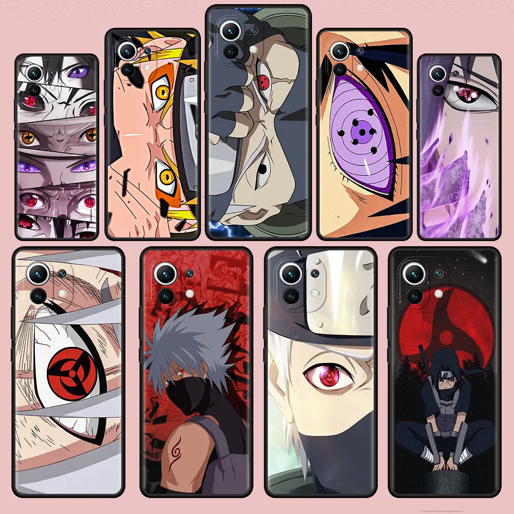 

Naruto Anime Eyes Funda Case For Xiaomi Mi Poco X3 NFC M3 Pro F3 GT M4 F1 X2 11T Lite Note 10 10T 9T Silicone Phone Cover