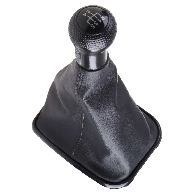 

12mm/23mm Fits VolkswagenGTI Golf 4 MK4 R32 Bora Jetta 5 Speed Black Frame Gear Shift Knob Lever Gaiter Boot 1999-2004 D7YA