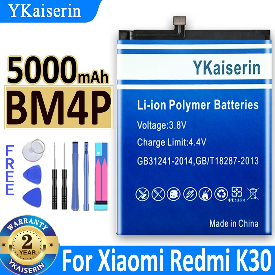 

5000mAh YKaiserin Battery for Xiao Mi BM4P for Xiaomi Mi Redmi K30 Hongmi K 30 High Capacity Mobile Phone Batteries Bateria