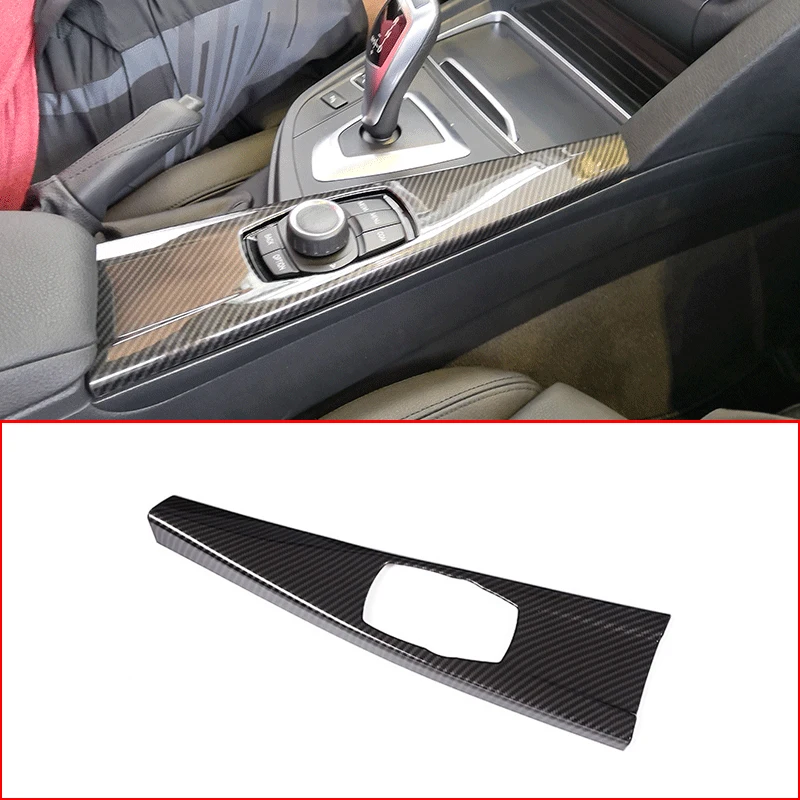 

1pcs ABS Carbon Fiber Car Multimedia Panel Decorative Frame for BMW 3 Series 320li Gt F34 Center Console Decoration 2014-2017