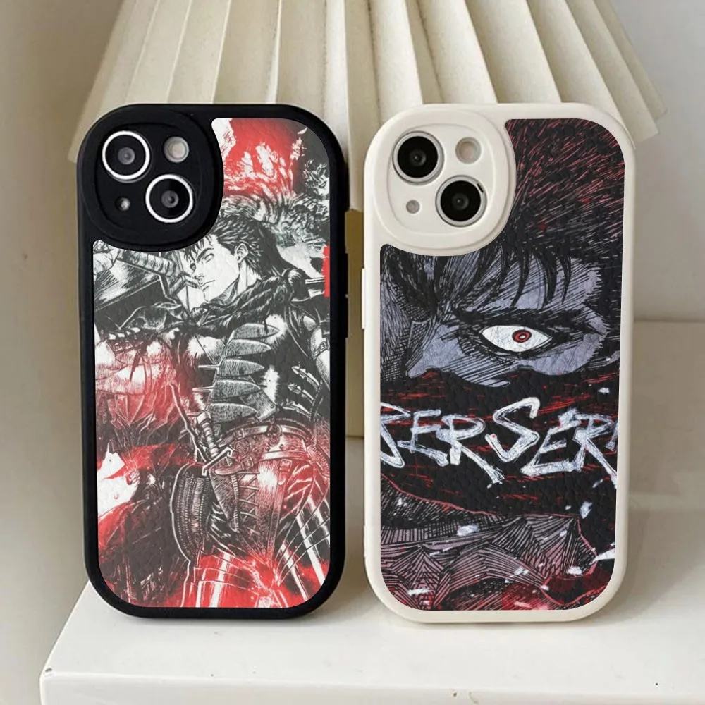 

Berserk Anime Phone Case Hard Leather For iPhone 14 13 12 Mini 11 14 Pro Max Xs X Xr 7 8 Plus Fundas
