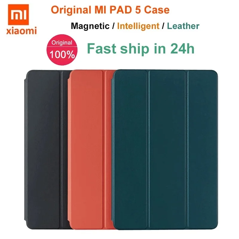 

Original Xiaomi MI PAD 5 Case MiPad 5 Pro Smart intelligent wake-up tablet leather flip Shell Cover Magnetic Adsorption case
