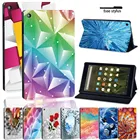 Кожаный чехол для планшета с 3D рисунком для Amazon Fire 7HD 8HD 10 с Alexa Tablet, защитный чехол с защитой от падения