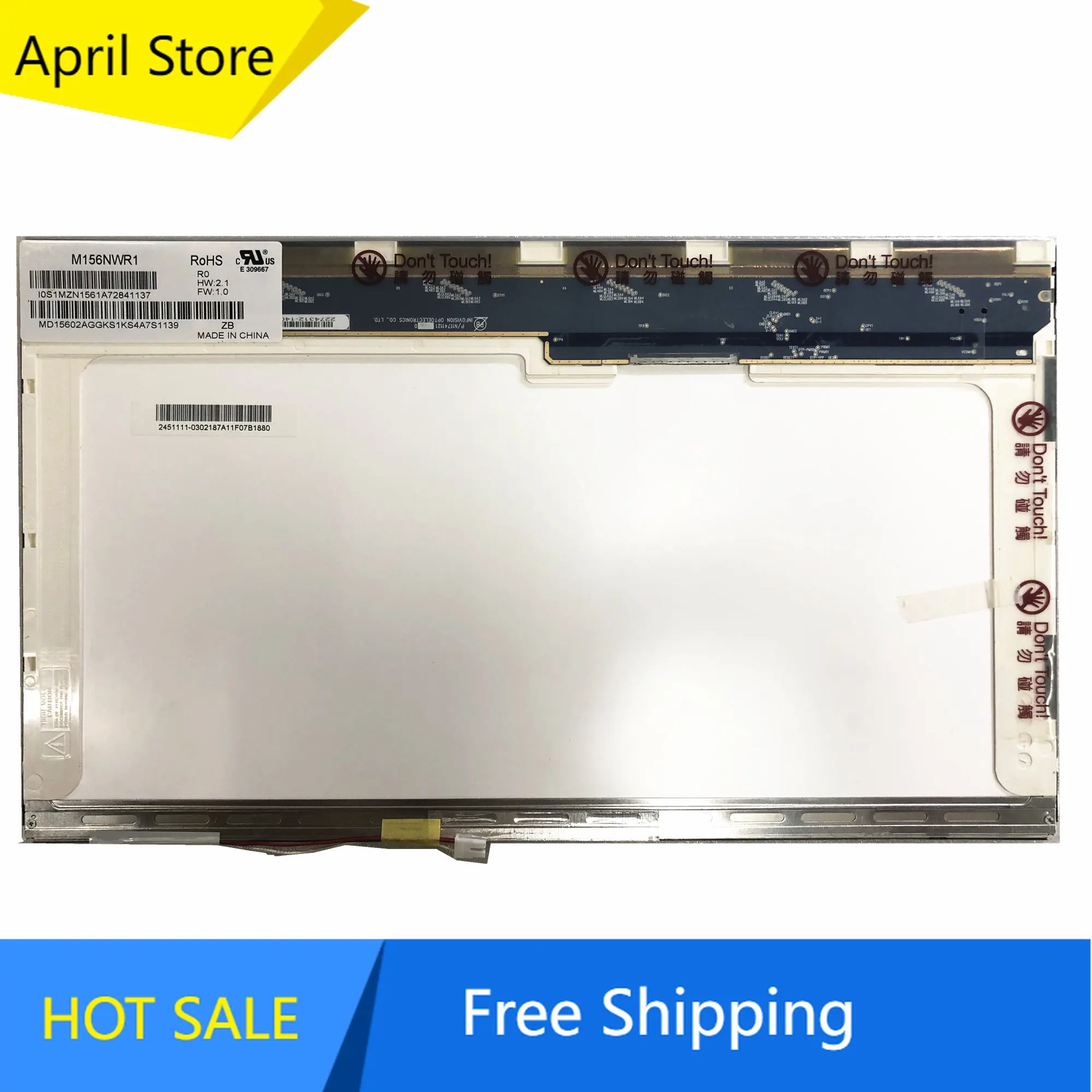 Бесплатная доставка, ЖК-экран для ноутбука M156NWR1 R0, подходит для модели L01 LTN156AT01 CLAA156WA01A B156XW01, LVDS, 30 контактов