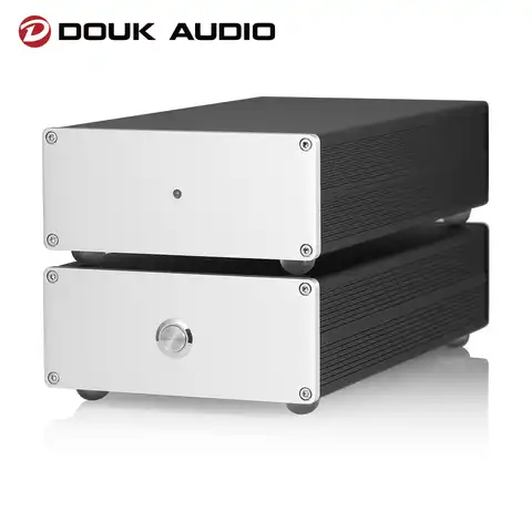 Усилитель звука Douk HiFi для MM/MC поворотных платформ + линейный блок питания, класс A, стерео усилитель звука для домашних записывающих проигрыв...