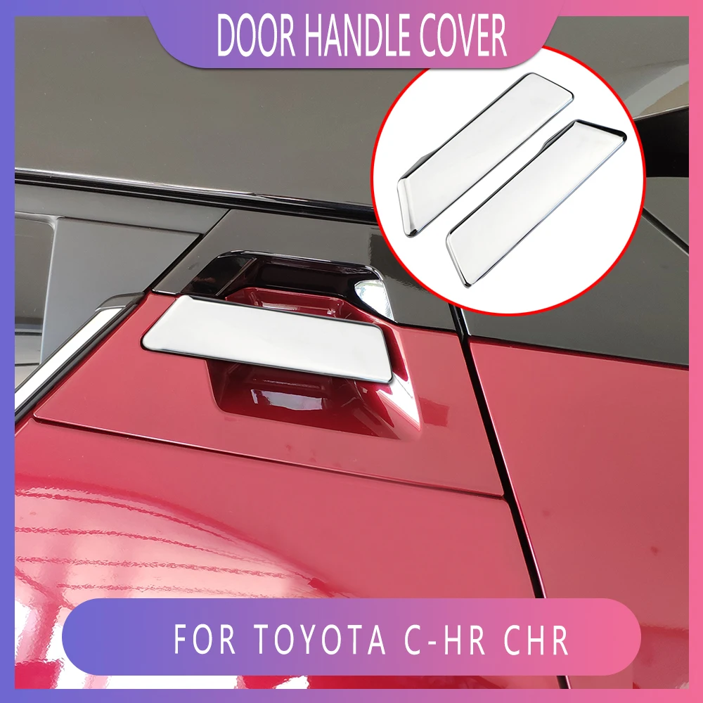 

Car Styling Rear Door Handle Protection Trim Cover Doors Handle Sticker for Toyota C-HR CHR 2016 - 2022 Accessories