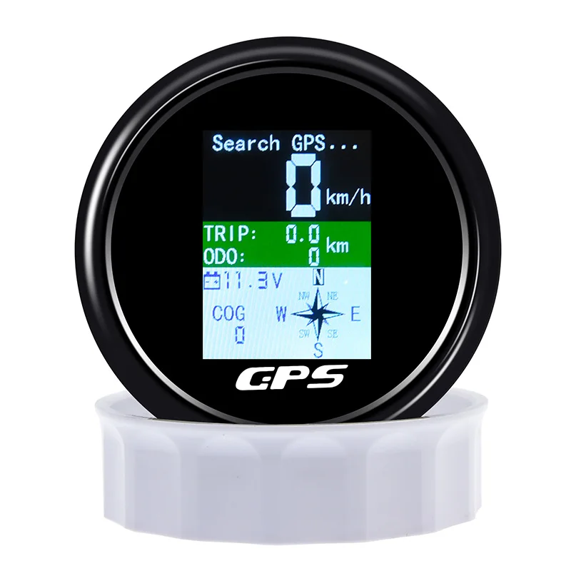 

Universal 85MM Boat Car GPS Speedometer For Motor Yacht TFT Screen Odometer Adjustable Trip ODO COG Voltmeter With GPS Antenna