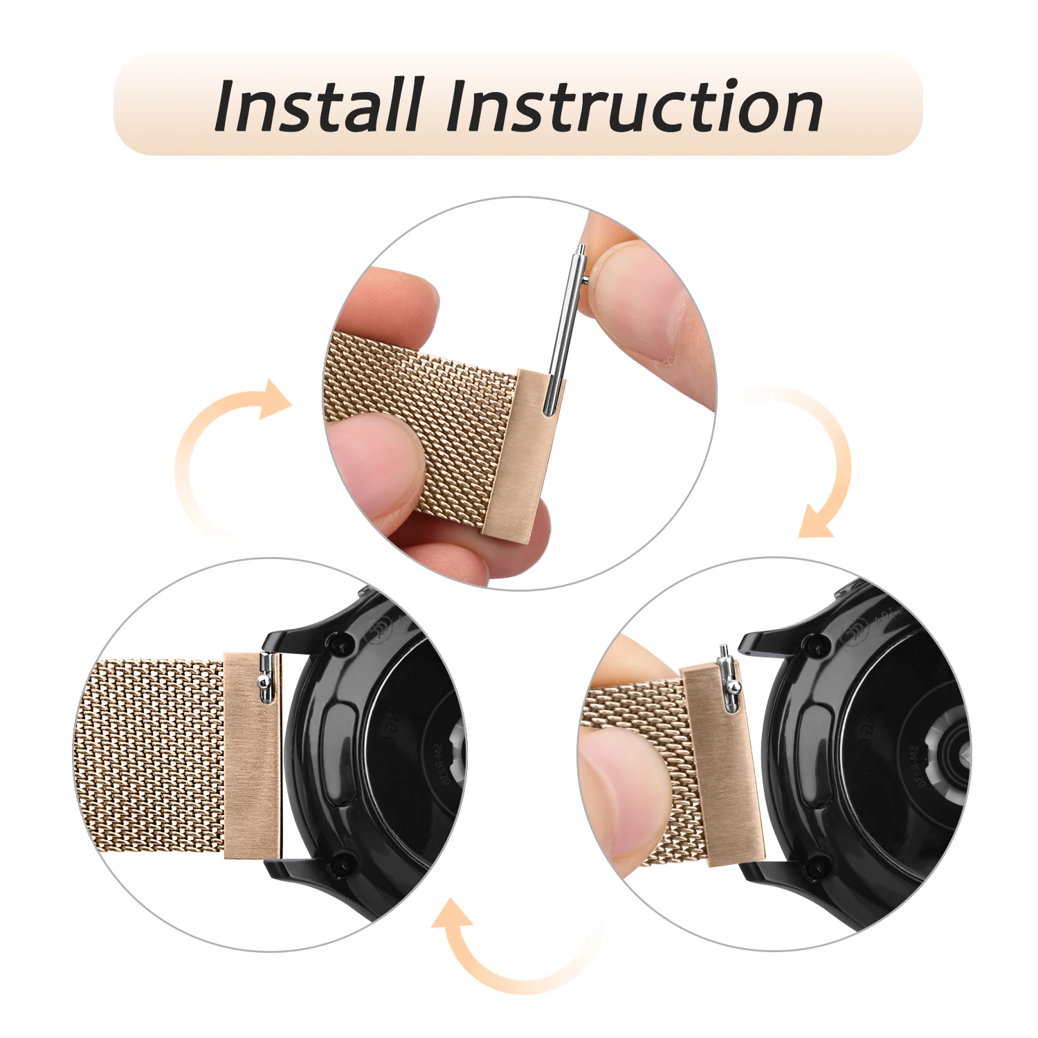 20mm 22mm Magnetic Strap For Haylou RS4 Plus/RS4/LS02 Smart Watch Metal Band For Haylou GST/RT2/RS3 LS04/LS05S Strap Bracelet