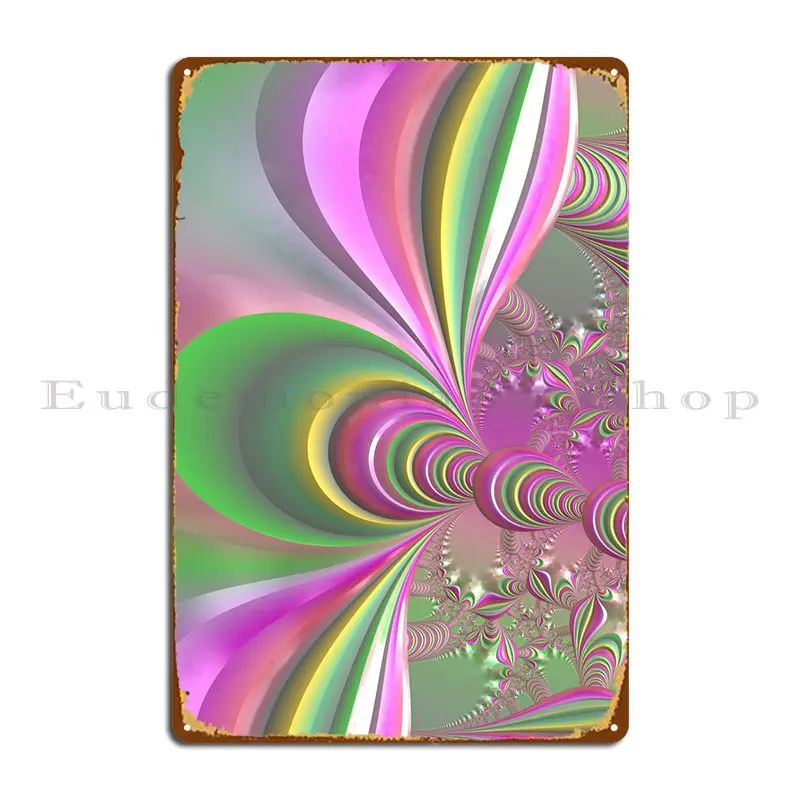 

Groovy, Триппи, Фрактальный металлический плакат, Забавный постер для дома, бара, пещера, железный клубный жестяной плакат