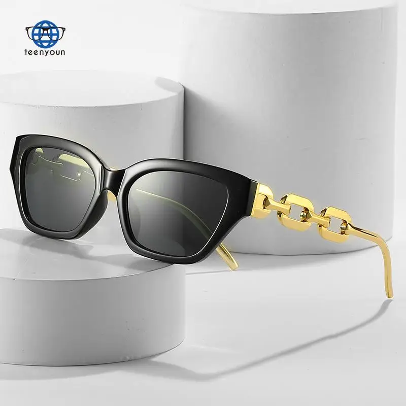 

Teenyoun Eyewear Retro Cat Eye Fashion Polygonal Shading Person Sunglasses Sun Glasses