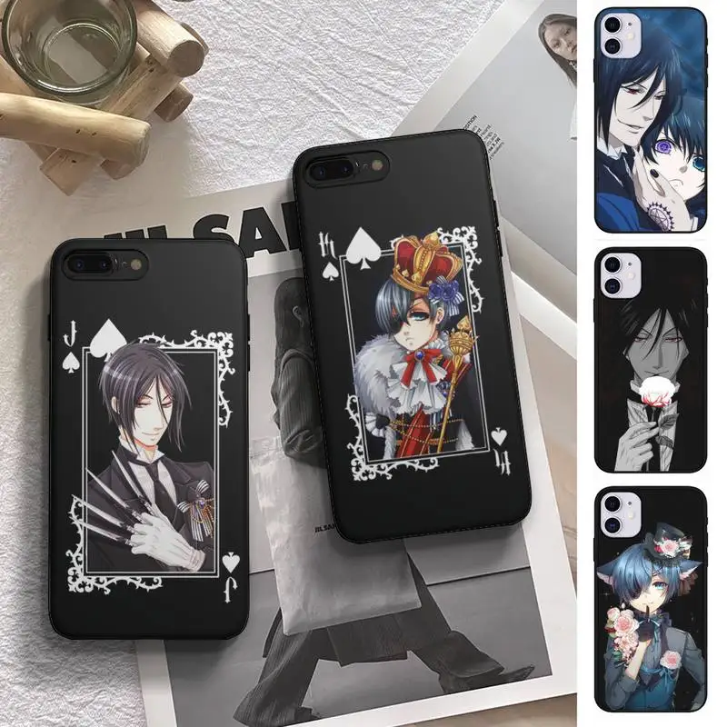 

Japanese anime Black Butler Phone Case fundas shell cover for Samsung S10 S20 Fe lite S21 S30 ULTRA Plus 5G