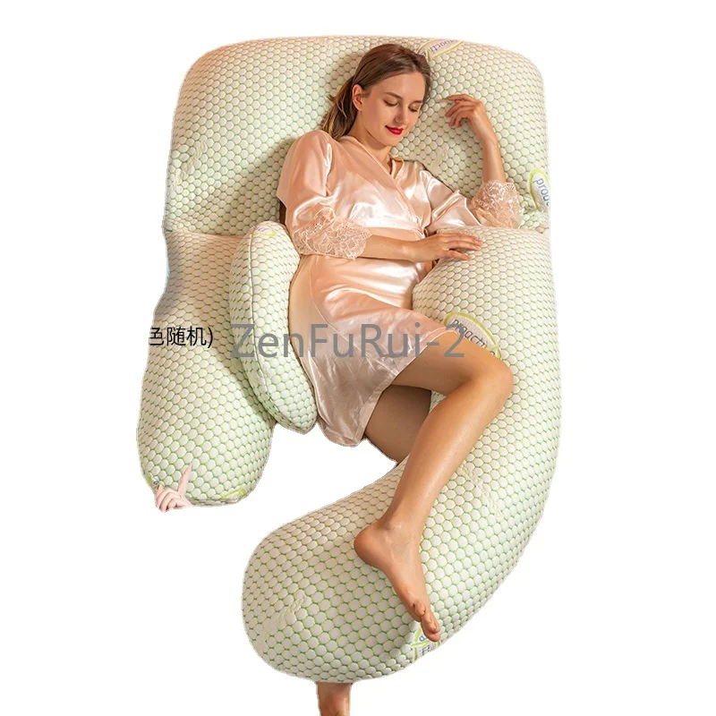 Pregnant Women's Pillow Waist Support Side Sleeping Pillow Belly Support Side Lying U-Shape Pillow Sleep during Pregnancy