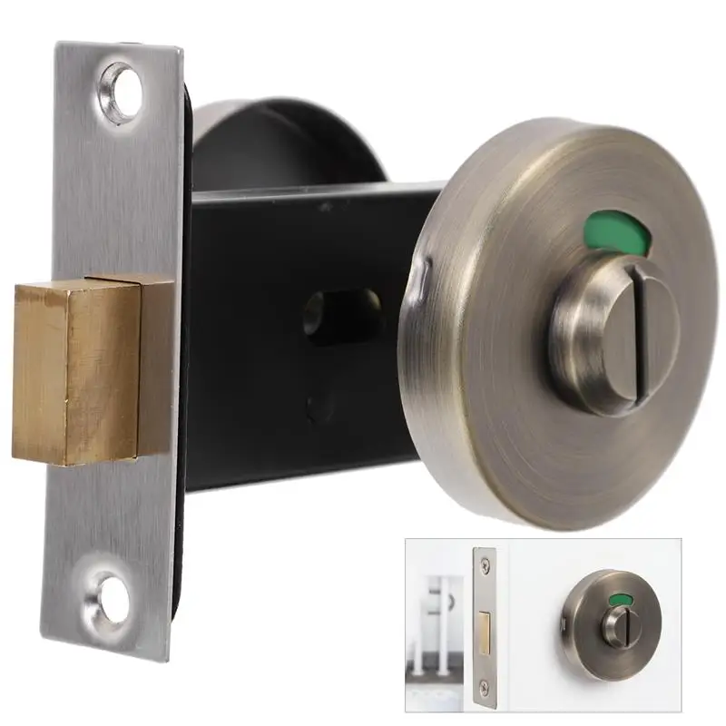 

Door Lock Bathroom Occupied Latch Commercial Handle Locks Rv Toilet Shower Hotel Bronze Knob Stall Sign Bolt Rooms Vacant Room