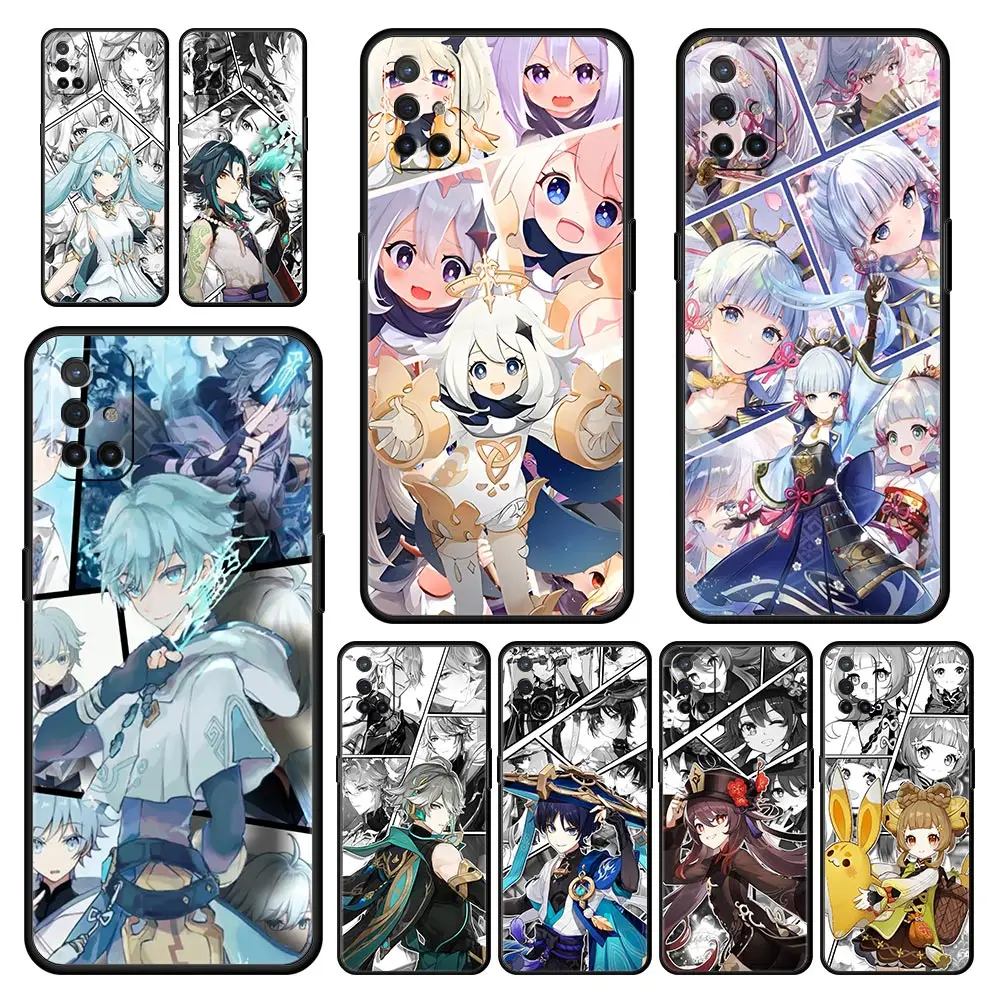 Чехол для телефона OnePlus 11 10 9 Pro 9T 12R 10R 9R 9RT 10T 8 7 6T 7T Nord 2T CE 2 5G N200 N10 N100 мягкий чехол Genshin