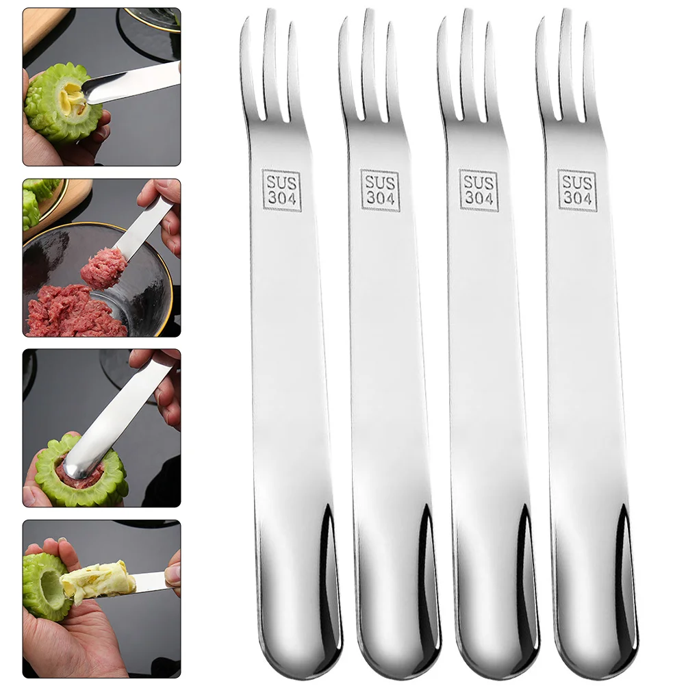 

6Pcs Small Portable Multi-use Metal Household Fruits Forks Fruit Forks Fruit Picks for Cooking Home Kitchen Party