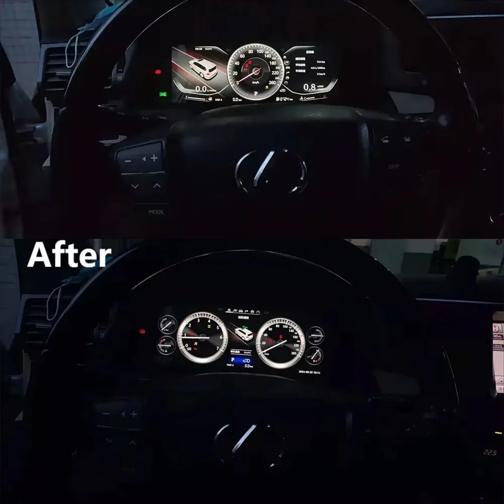 Цифровой кластер для Lexus LX 570 LX470 LX460 LX570 J200 2007-2015 виртуальный измеритель скорости