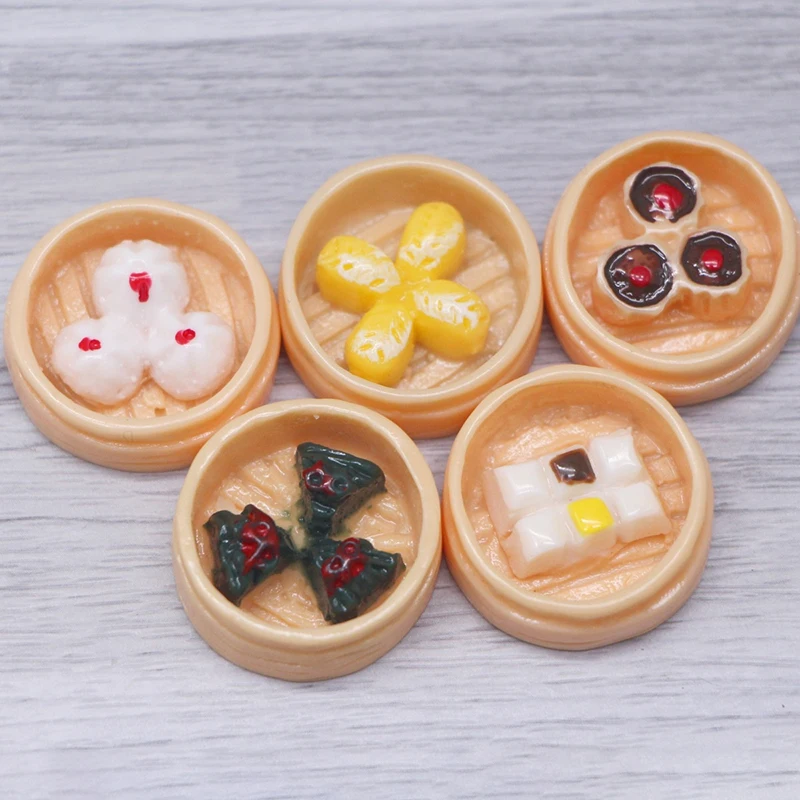 

Инновационный мини-отпариватель для завтрака из смолы Dim Sum аксессуары для украшения кукольного домика искусственная фотография Реквизит модель