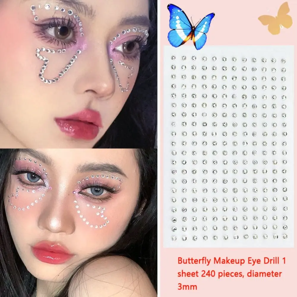 

DIY наклейки для лица, бриллиантовые Блестки для бровей
