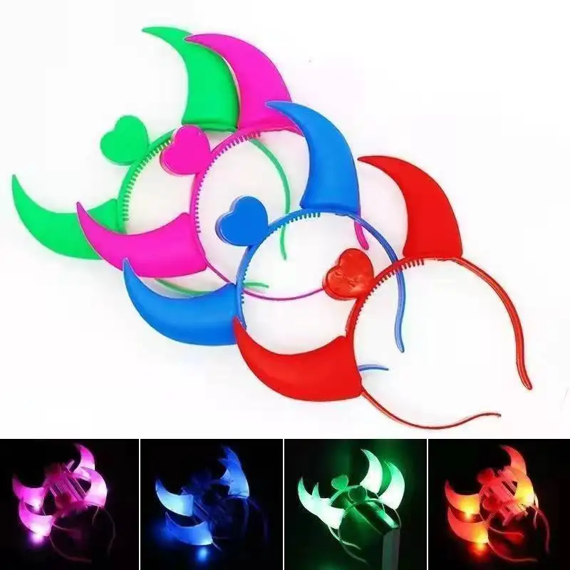 

5/10pcs Wedding Party LED Glow Headband Glow Crown Luminous Party Festival Glow In Dark Fluorescent Party Supplies