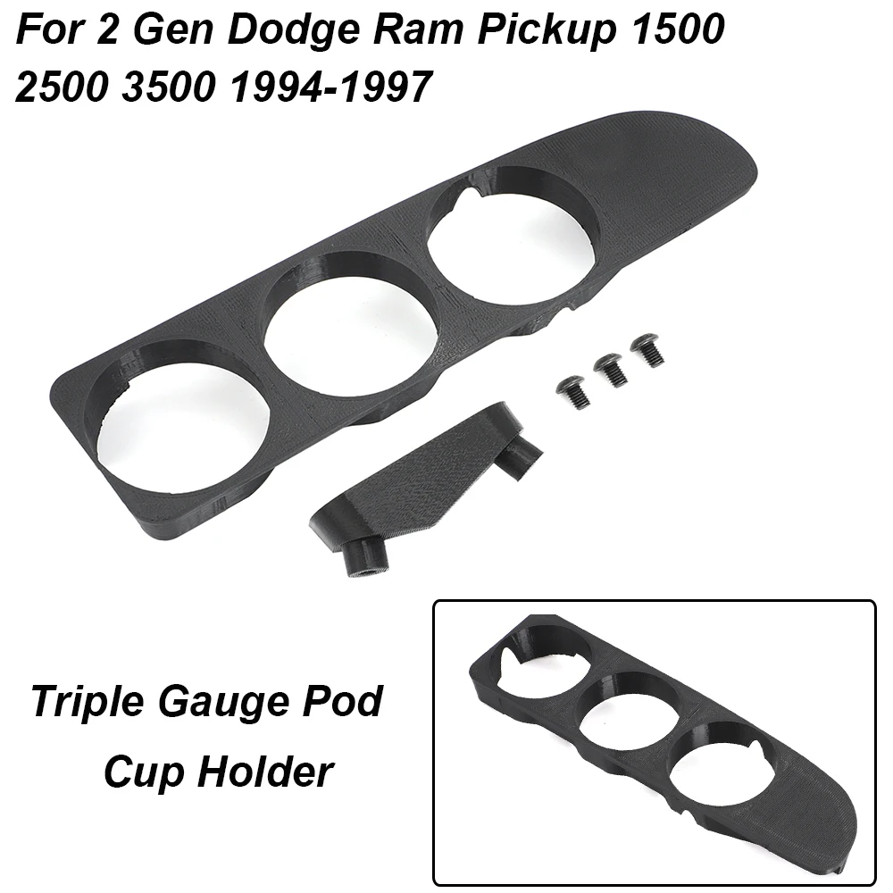 Для 2 Gen Dodge Ram Pickup 1500 2500 3500 1994-1997 тройной Gauge Pod держатель стакана 52 мм с тремя