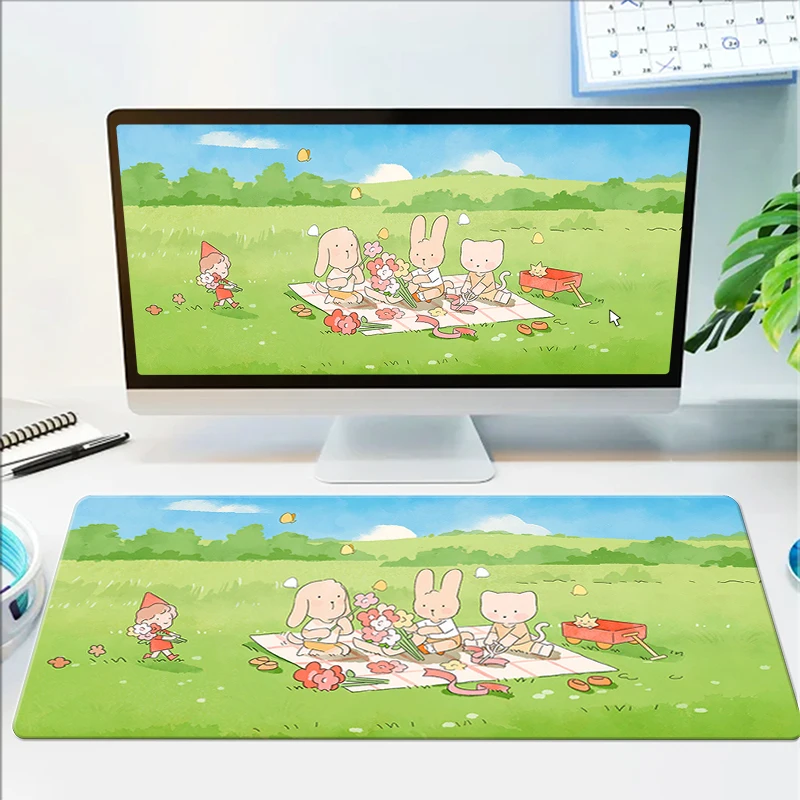 

Симпатичный коврик для мыши, резиновый нескользящий коврик, исцеляющий сердце, настольный протектор, игровые аксессуары для мыши, кавайная геймерская клавиатура, компьютерные столы