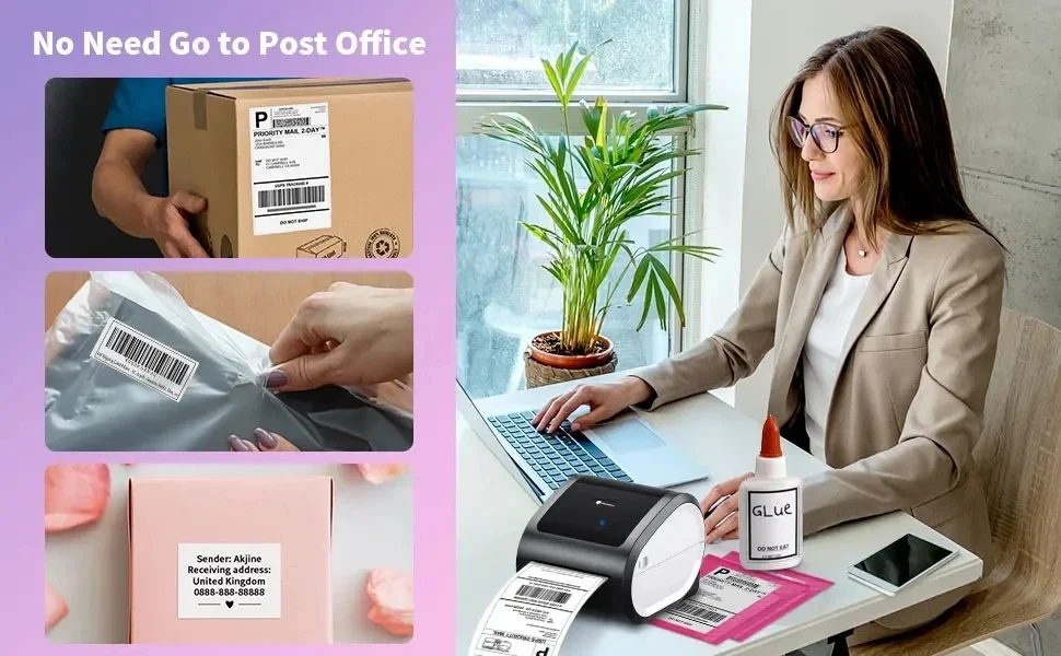 Машина для печати этикеток Yunyi Phomemo D520BT рулонная машина термопринтер принтер