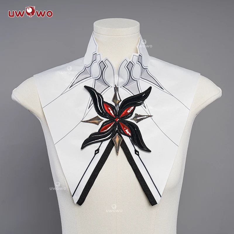 

In Stock UWOWO Genshin Impact Fatui Cosplay Arlecchino Cosplay Fake Collar Only Harbingers The Knave Snezhnaya Cosplay Outfit