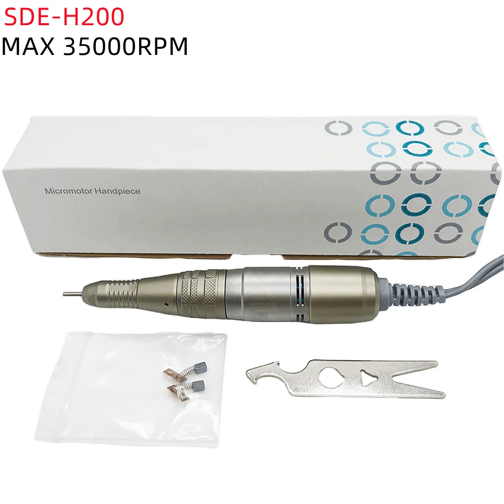 Drill Pen SDE H200 35000RPM Handpiece For Marathon STRONG210 control box Electric Manicure machine Nails Drill handle Nail Tool
