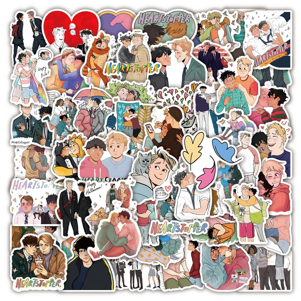 

10/30/50PCS BL Anime Heartstopper Cartoon Stickers Cool Travel Skateboard Suitcase Guitar Luggage Laptop Funny Decal Sticker