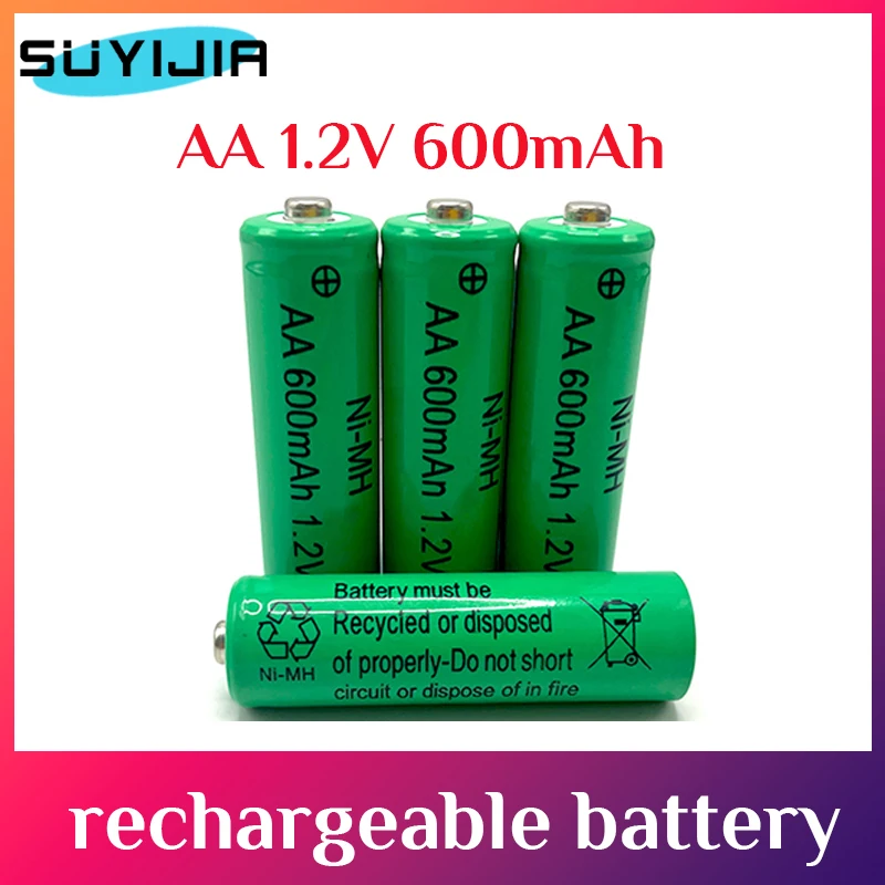 

600mAh AA 1.2V Nickel Left Full Capacity Battery Camera Battery Microphone Flashlight Remote Control Player Electric Shaver Mp3