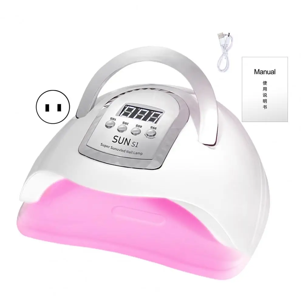 

1 компл., простая лампа для дизайна ногтей, 66 лампочек, УФ-лампа для ногтей, 4-скоростная фототерапия, Автоматическое отключение питания, Суши...