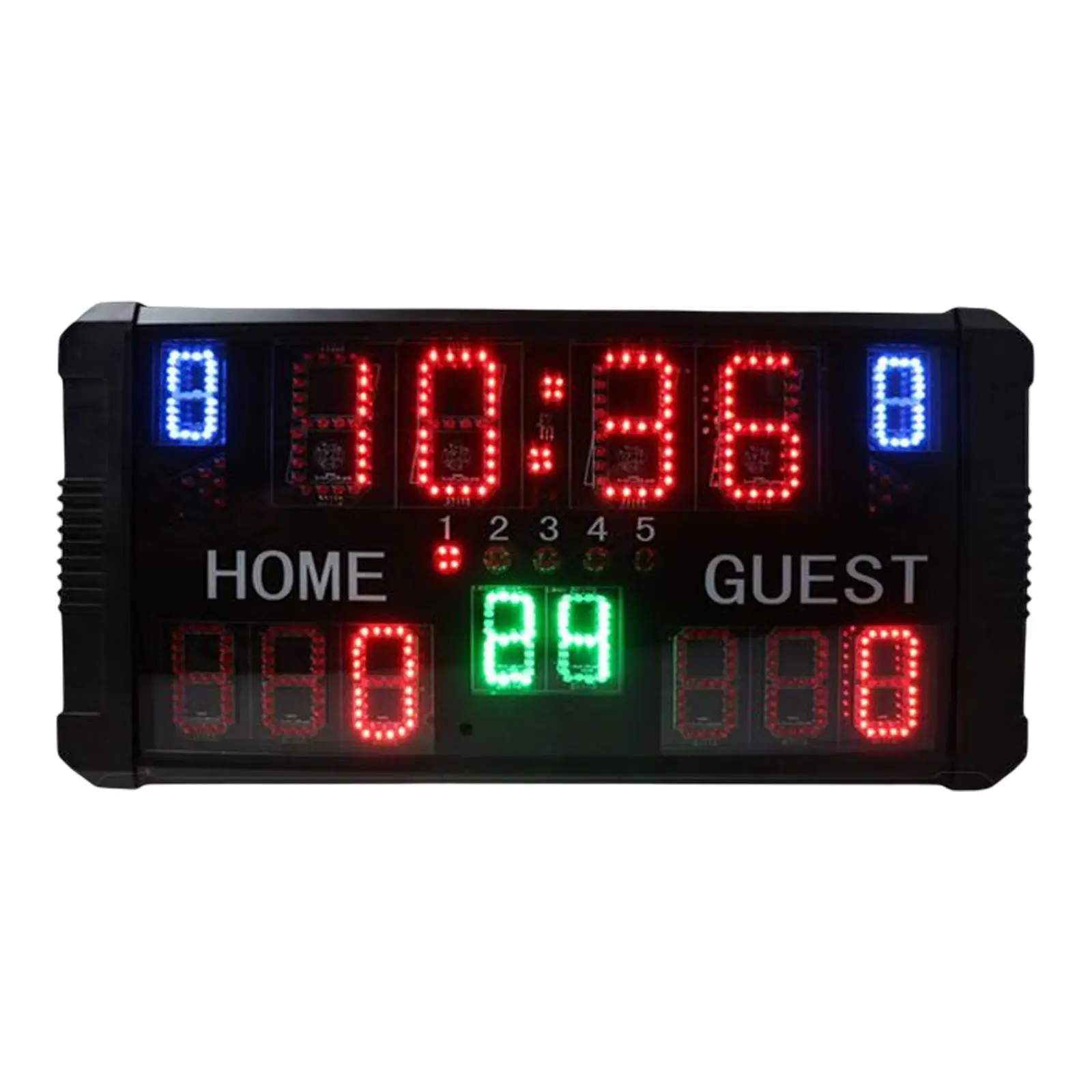 Portable Electronic Digital Scoreboard Remote Control Indoor Basketball Scoreboard Score Keeper Score Clock for Sports Tabletop